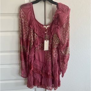 LoveShackFancy Angora Mini Dress